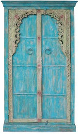 Indian Hand Carved Solid Wooden Cupboard Wardrobe D61